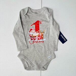 Baby's First Christmas, long sleeve onesie